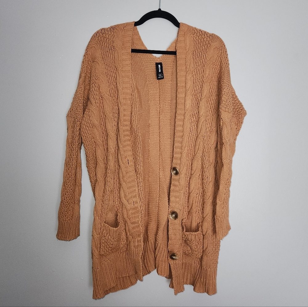 Womens Agnes + Dora Caramel Long sleeve Cardigan | Medium - Picture 3 of 8